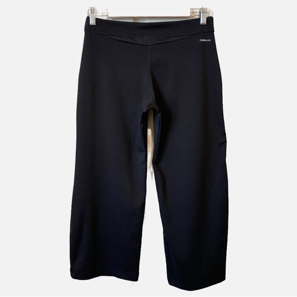 Adidas Climalite Wide Leg Cropped Capris Medium - Picture 3 of 16